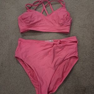CALIA by Carrie Underwood Vibrant Pink Bikini